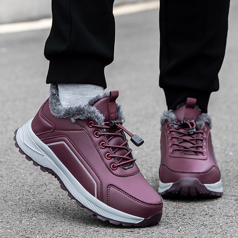 Damen Winterliche Trekking Sneakers mit rutschfester Sohle und isolierendem Warmfutter EB