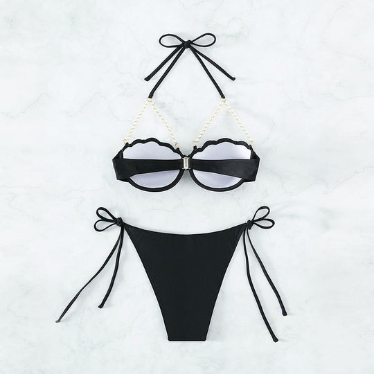 Damen Push-Up-Bikini mit Muschel-Design EB