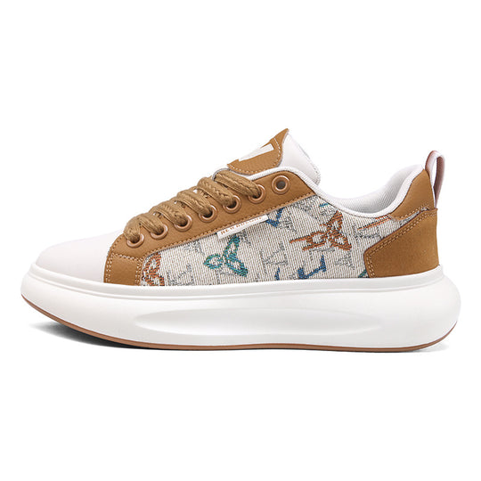 Damen Freizeit Sneaker mit modischer Textil-Oberfläche und bequemer Dämpfung EB