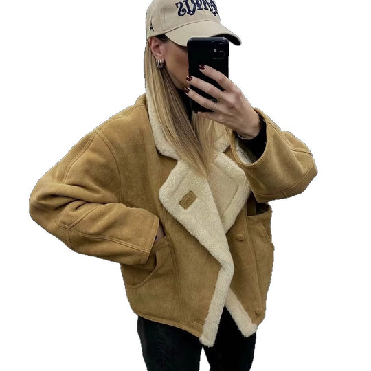 Damen weiche und warme Teddyjacke EB