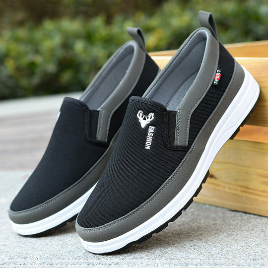 Damen Bequeme Slip-On Schuhe mit elastischem Fussbett EB