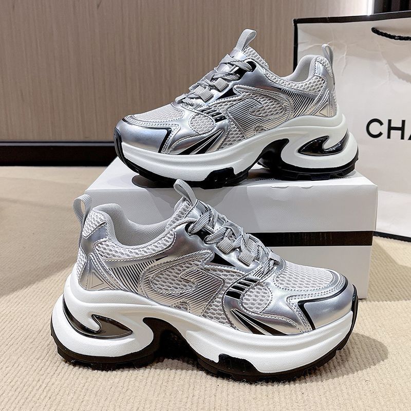 Damen Sportliche Sneakers mit atmungsaktivem Obermaterial und stoßdämpfender Sohle EB