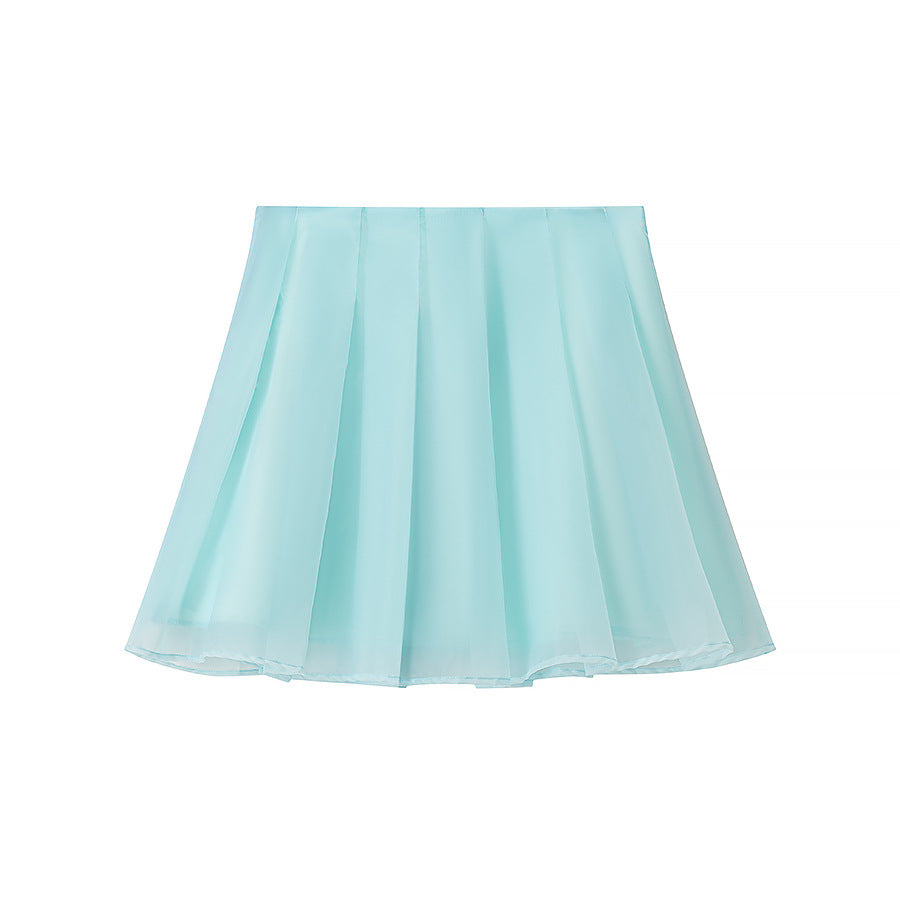 Damen verspieltes Puffärmel-Kleid mit A-Linien-Silhouette EB