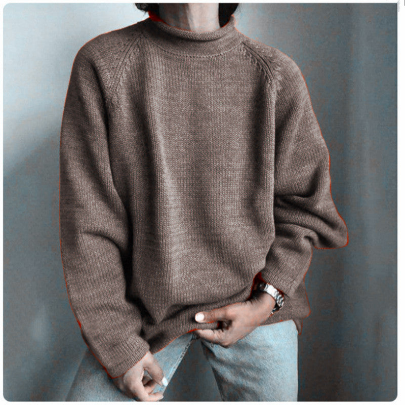 Damen nan kastiger Feinstrickpullover mit kurzem Stehkragen und Raglanärmeln EB