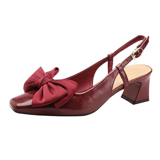 Damen Slingback-Pumps mit Schleife EB