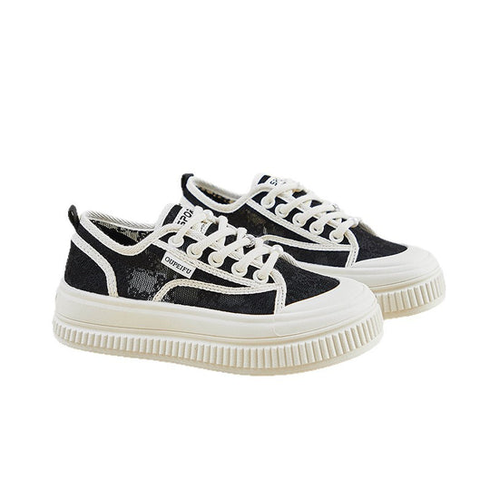Damen Modische Sneaker mit atmungsaktiver Mesh-Oberfläche und rutschfester Sohle EB