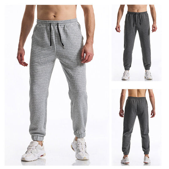 Herren bequeme Sweatpants mit hohem Bund und elastischem Komfort EB