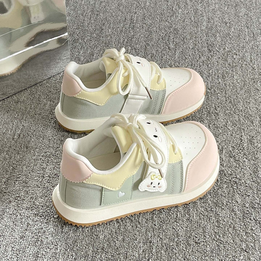 Damen Sportliche Sneakers mit niedlichen Tiermotiven und komfortabler Sohle EB