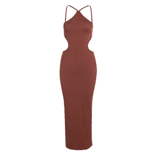 Damen Maxikleid mit eleganten Ausschnitten und verführerischem Schnitt EB