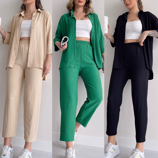 Damen luftiges Freizeit-Ensemble aus atmungsaktivem Stoff EB