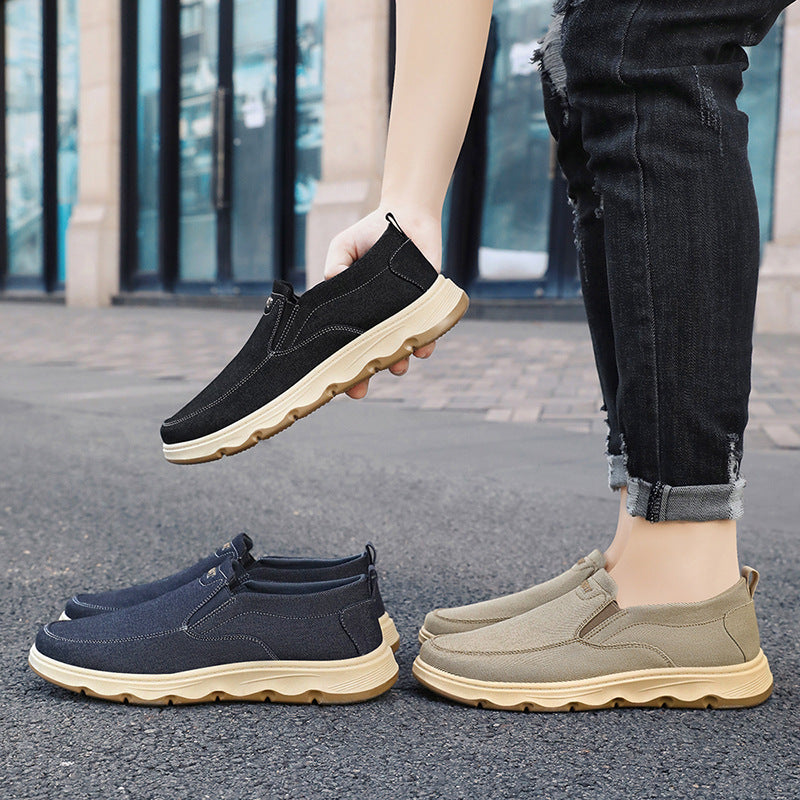 Damen Bequeme Slip-On Freizeitschuhe mit elastischem Obermaterial EB