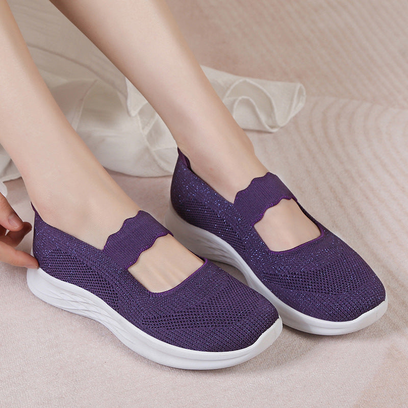 Damen Leichte und atmungsaktive Slip-On Laufschuhe EB