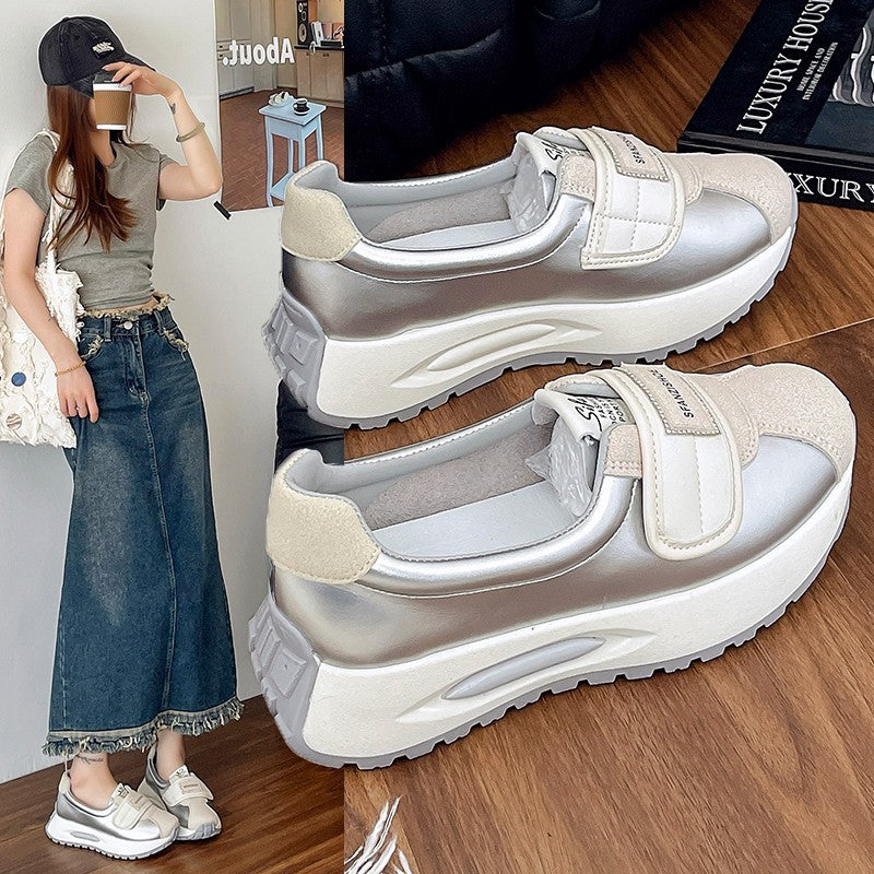 Damen Modische Sneakers im trendigen Plateau-Design EB