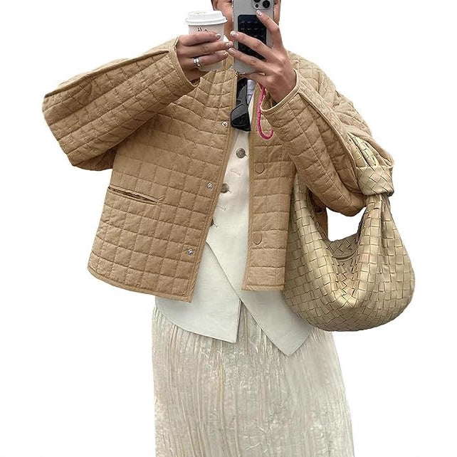 Damen gesteppte modische Leichtjacke EB