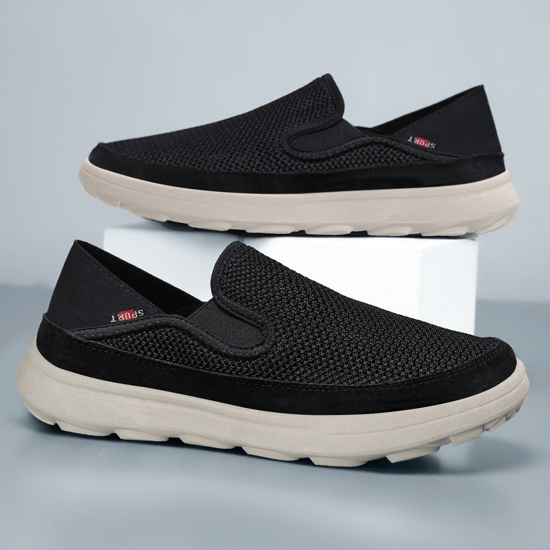 Damen Atmungsaktive Slip-On Freizeitschuhe mit rutschfester Sohle EB