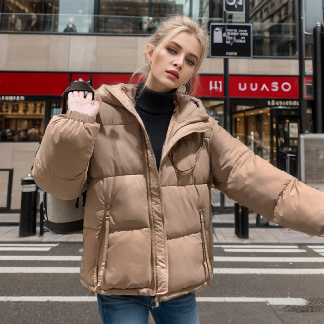 Damen Übergangsjacke mit voluminösen Steppnähten und praktischen Eingrifftaschen EB