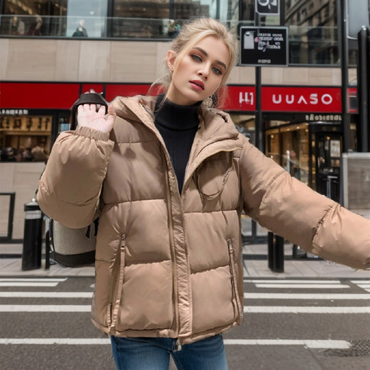 Damen Übergangsjacke mit voluminösen Steppnähten und praktischen Eingrifftaschen EB