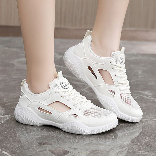 Damen Sportliche Sneaker mit atmungsaktiver Mesh-Oberfläche und rutschfester Sohle EB