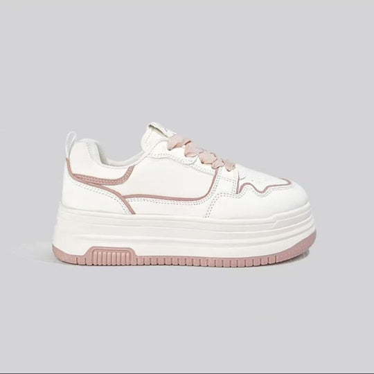 Damen Trendige Plattform-Sneaker mit eleganter Kontur und rutschfester Sohle EB