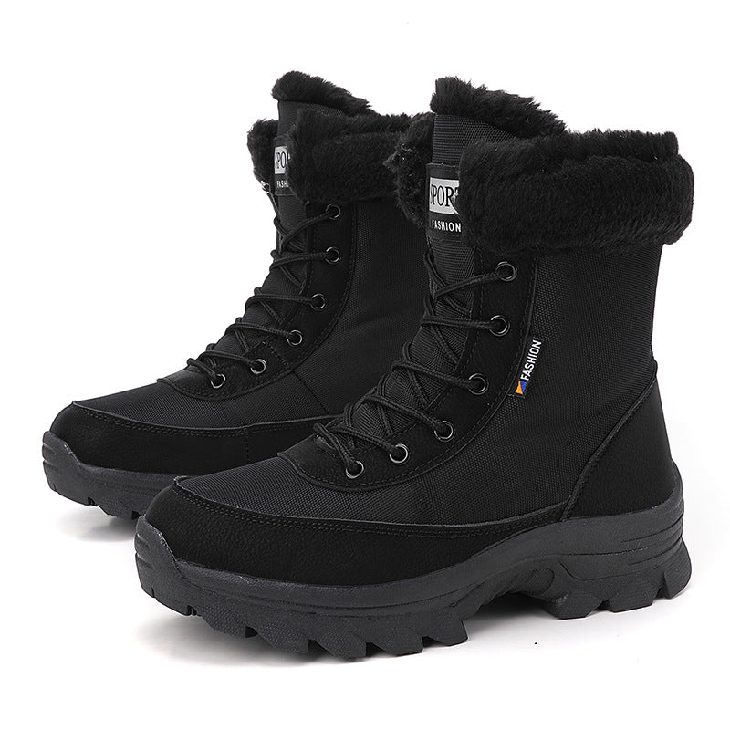 Damen winterliche Outdoor-Stiefel mit wärmeisolierendem Futter und rutschfester Sohle EB