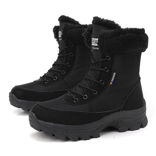 Damen winterliche Outdoor-Stiefel mit wärmeisolierendem Futter und rutschfester Sohle EB