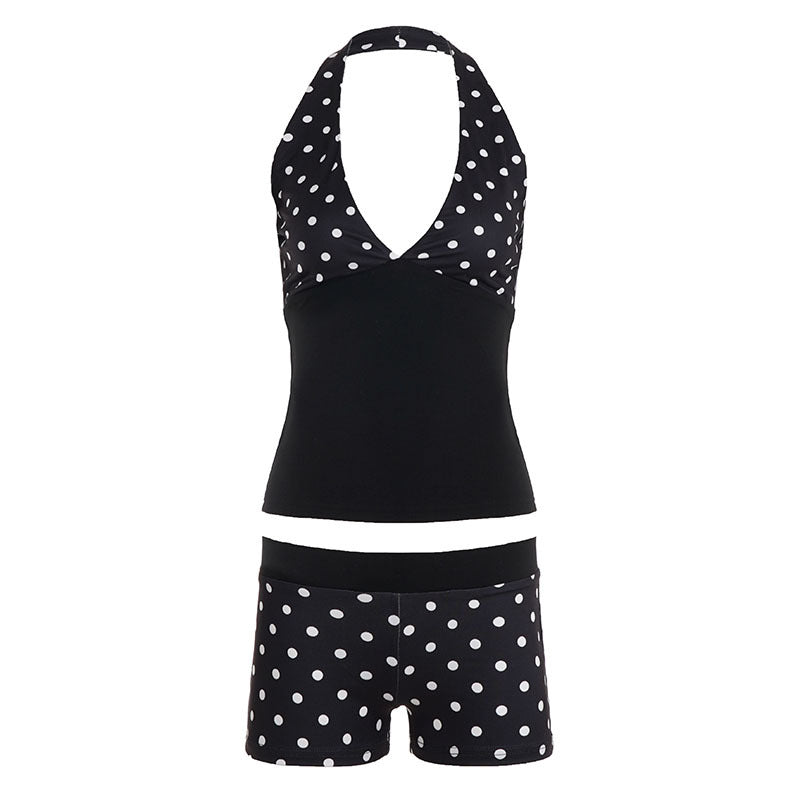 Damen Tankini-Set mit modernem Punkte-Muster und komfortablem Schnitt EB