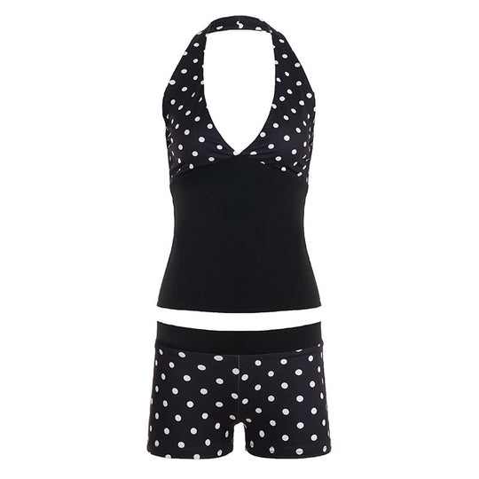 Damen Tankini-Set mit modernem Punkte-Muster und komfortablem Schnitt EB