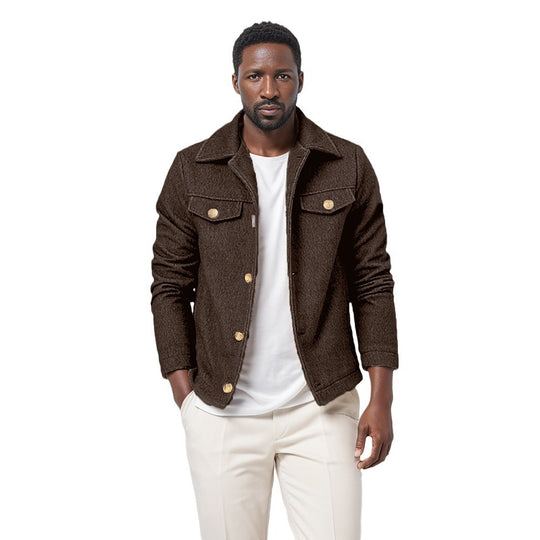 Herren Übergangsjacke im modernen Denim-Stil EB