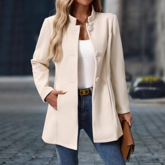 Damen klassischer und eleganter Mantel EB