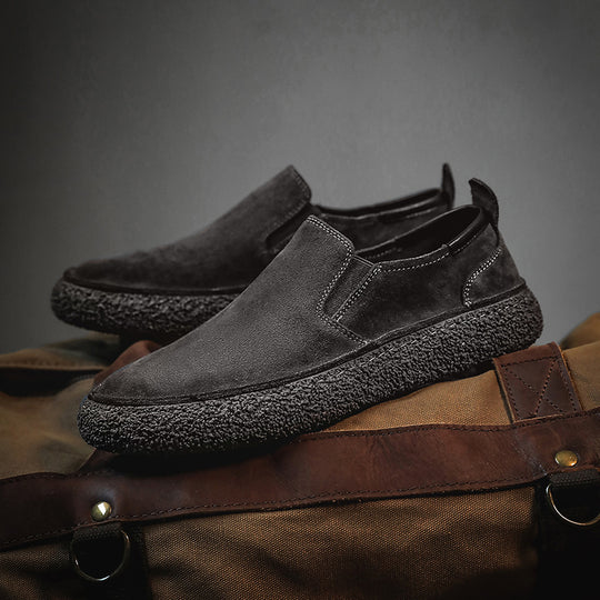 Herren Bequeme Wildlederslipper EB