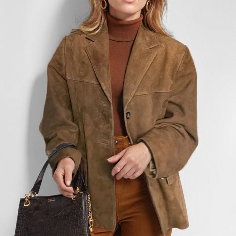 Damen Kunstlederblazer EB