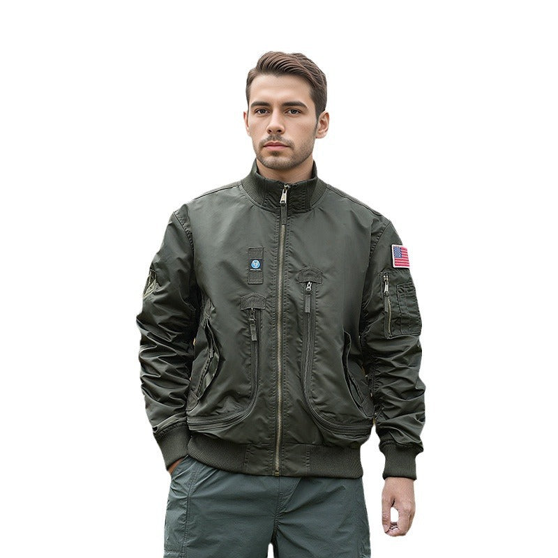 Herren technische Bomberjacke mit funktionalen Taschen EB