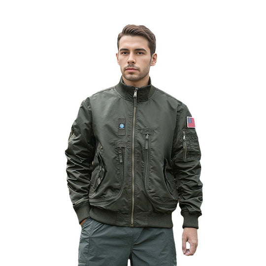 Herren technische Bomberjacke mit funktionalen Taschen EB