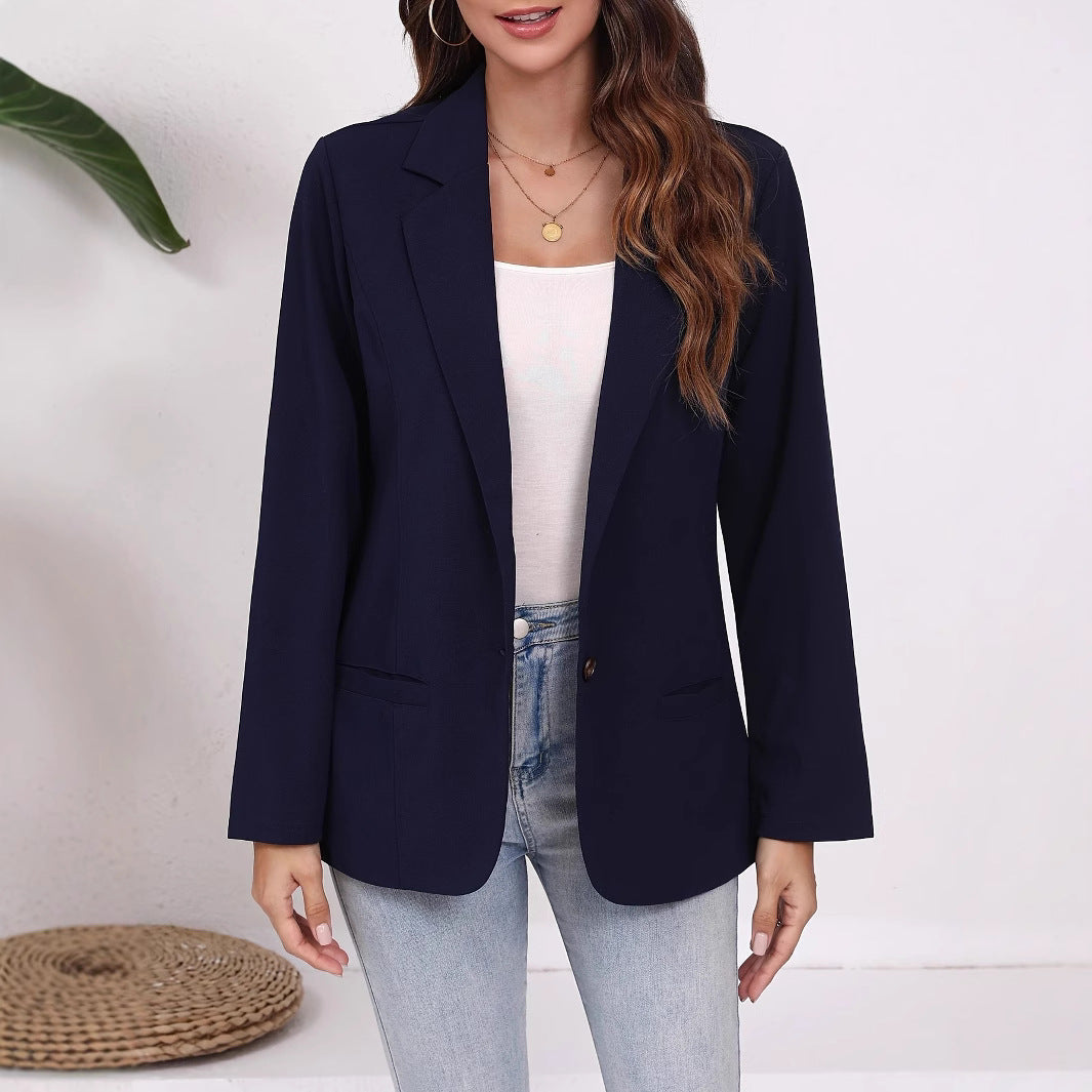 Damen eleganter Blazer mit zeitlosem Schnitt und praktischen Taschen EB
