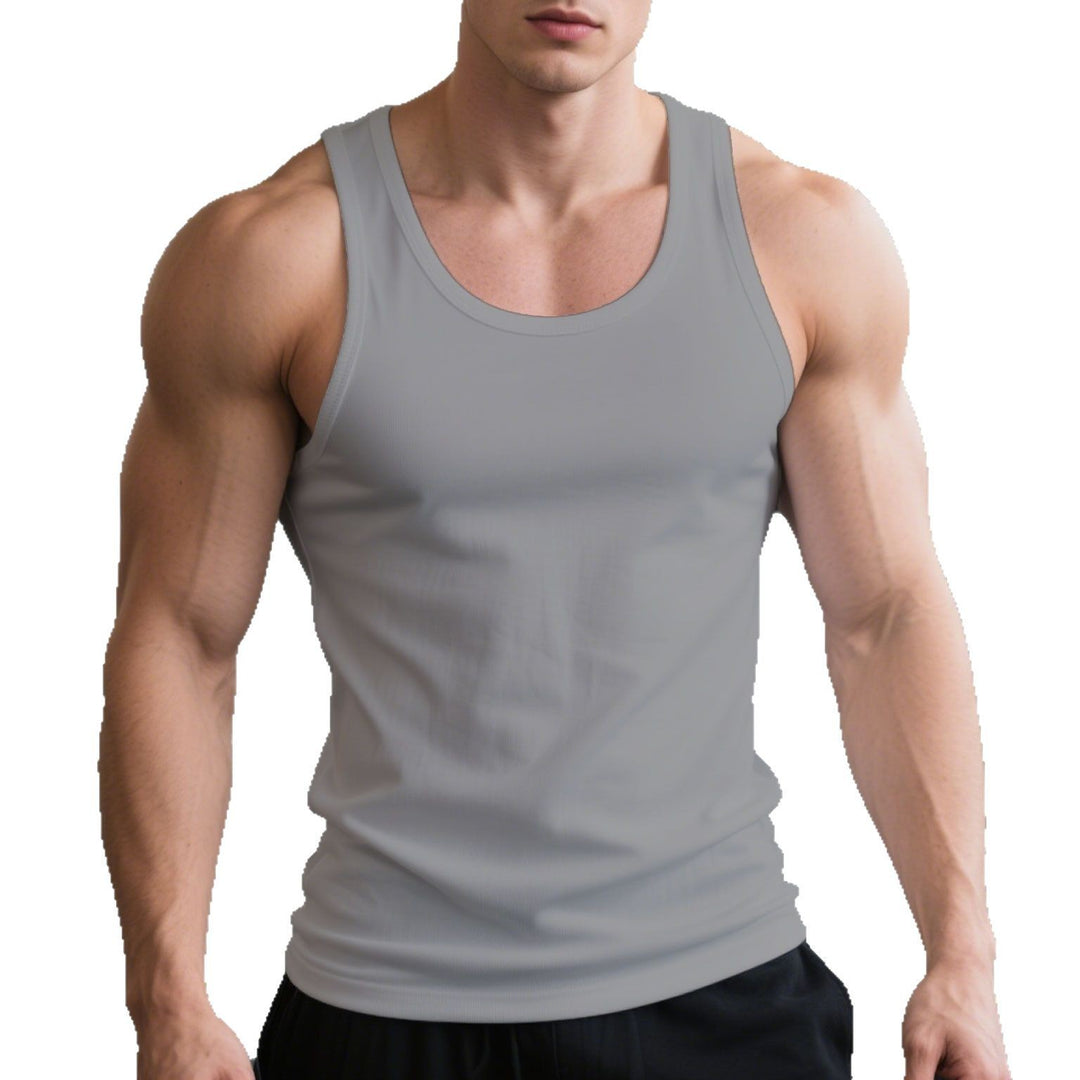 Herren nan konturierendes Tanktop für Krafttraining mit tiefen Armausschnitten und Stretchkomfort EB