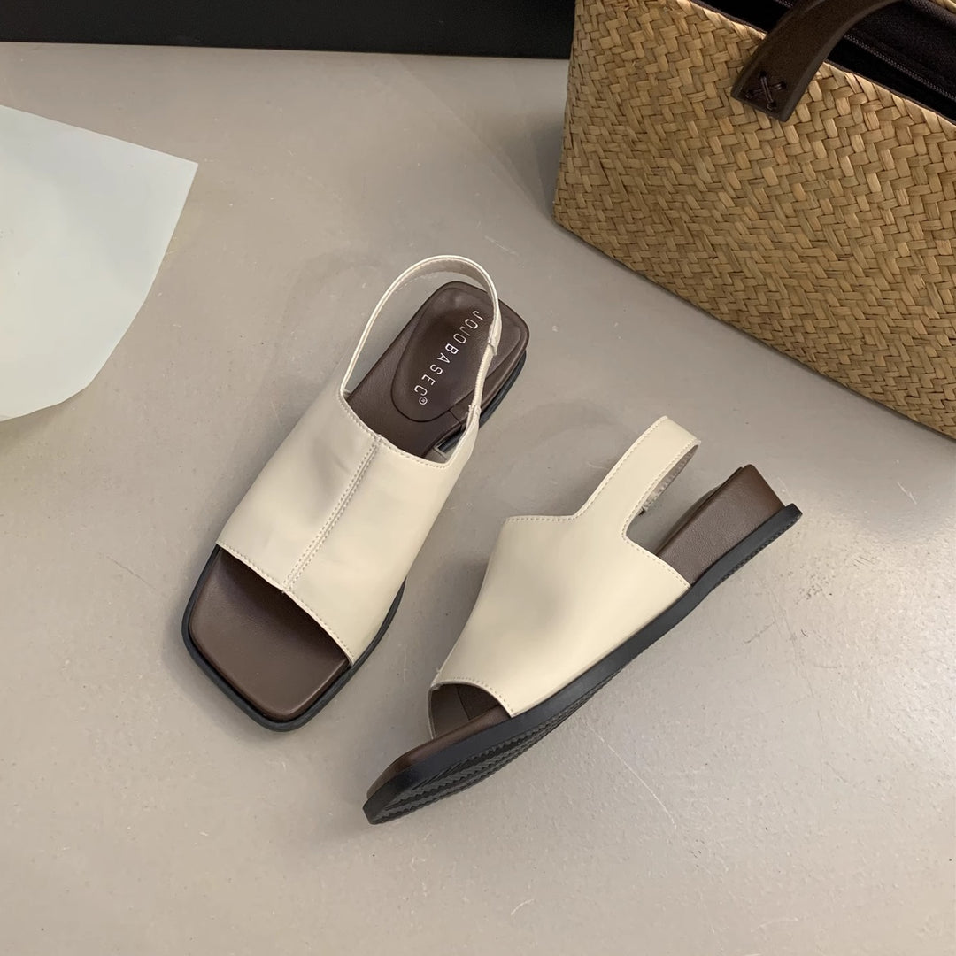 Damen elegante und bequeme Sandalen mit modischem Riemchen und ergonomischer Sohle EB