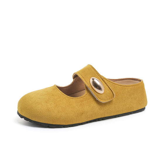 Damen Bequeme Hausschuhe mit schickem Riemen und leichtem Innenfutter EB