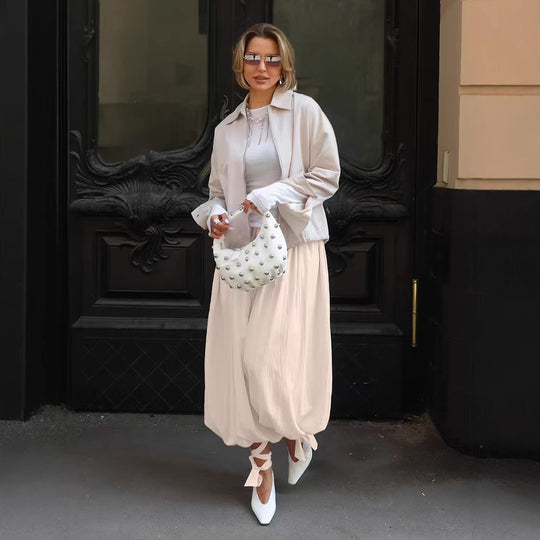 Damen elegante Sommerjacke mit lässigem Schnitt und lockeren Ärmeln EB