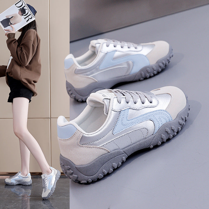 Damen Sportliche Sneaker mit rutschfester Gummisohle und atmungsaktivem Obermaterial EB