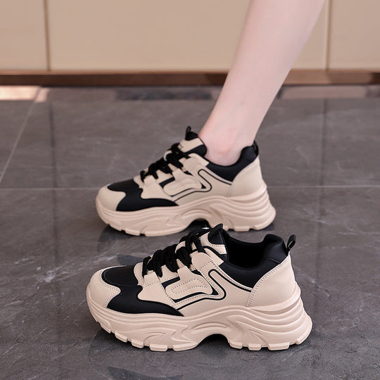Damen Chunky Sneakers mit luftdurchlässigem Obermaterial und dämpfendem Sohlenprofil EB