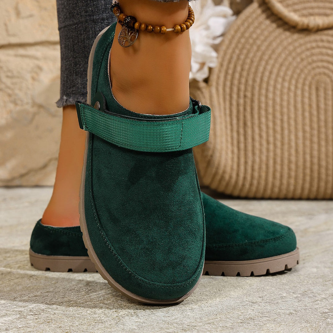Damen Komfortable Clogs mit verstellbarem Riemen EB