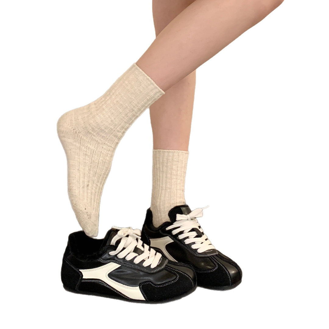 Damen Sneaker mit warmem Kunstfellfutter und rutschfester Sohle EB