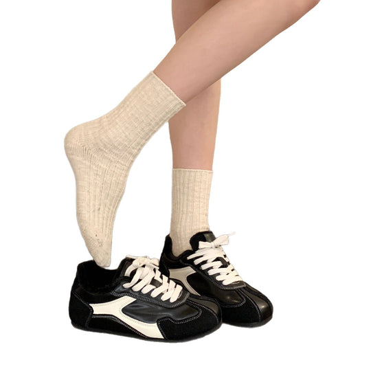 Damen Sneaker mit warmem Kunstfellfutter und rutschfester Sohle EB