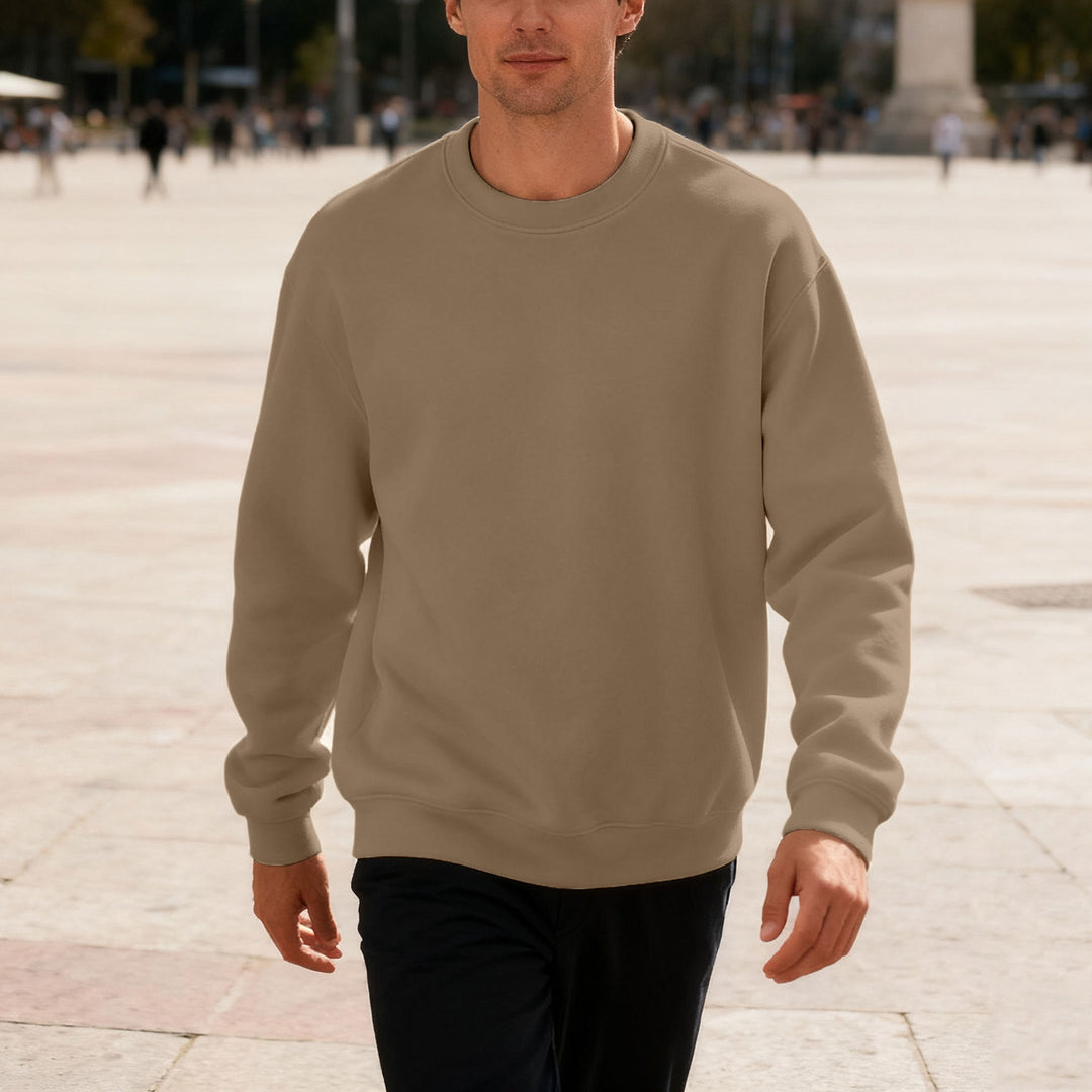 Herren bequemer Sweatshirt mit relaxed-fit Schnitt und elastischen Bündchen EB