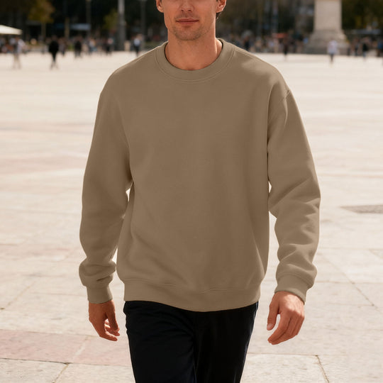 Herren bequemer Sweatshirt mit relaxed-fit Schnitt und elastischen Bündchen EB