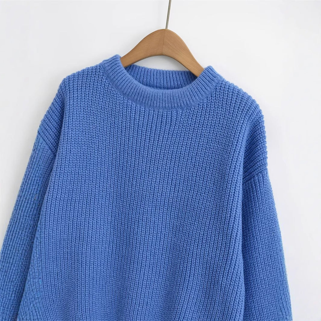 Damen Strickpullover mit aufwendigem Strukturmuster EB