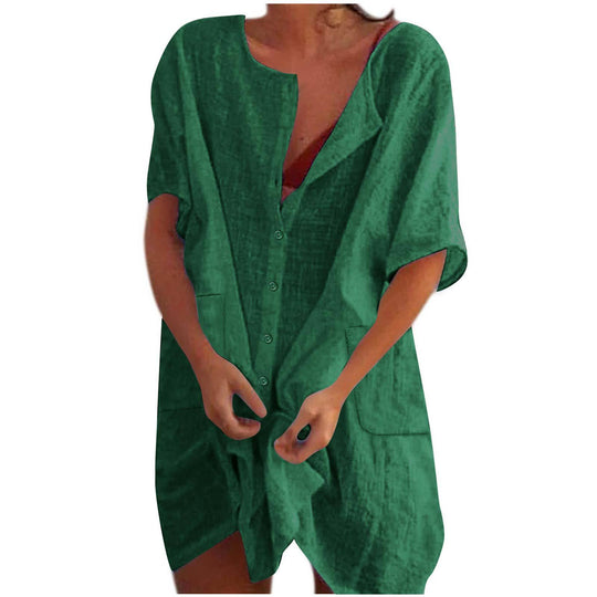 Damen lässiges Strandkleid EB