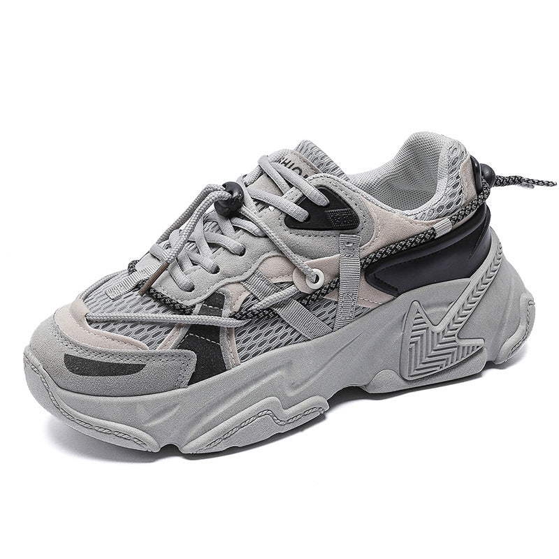 Damen Sportliche Chunky Sneakers mit atmungsaktivem Obermaterial und rutschfester Sohle EB