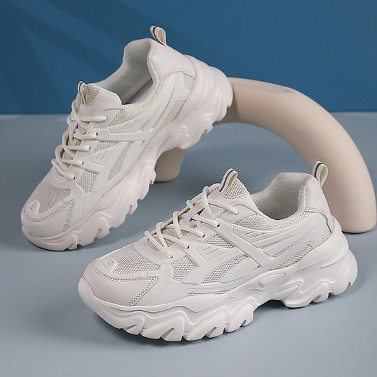 Damen Sportliche Sneakers mit atmungsaktivem Mesh-Obermaterial und stoßdämpfender Sohle EB