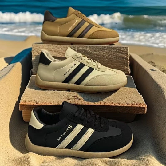 Damen Sportliche Sneakers mit atmungsaktiver Oberflächenstruktur und rutschfester Sohle EB